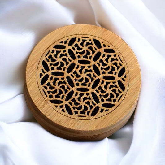 竹制香盒 - 圓火輪