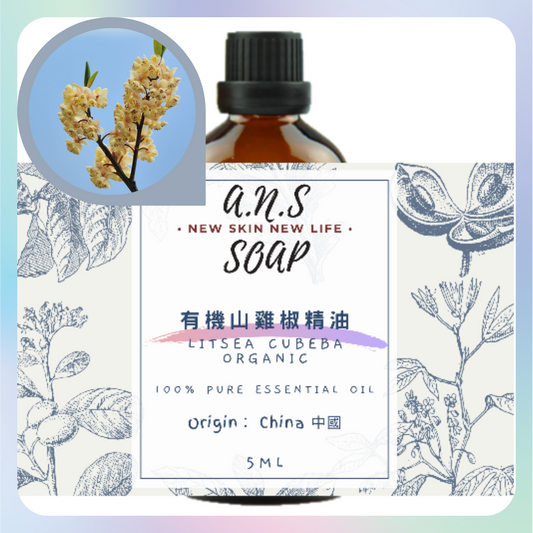 Litsea Cubeba (May Chang) Organic Essential Oil 有機山雞椒精油